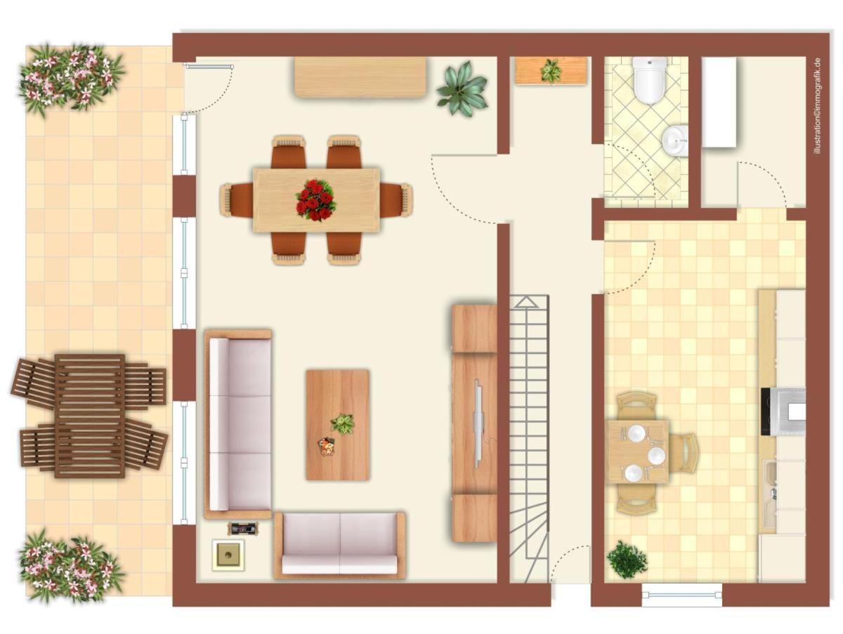 רוסטוק Ferienhaus Jan מראה חיצוני תמונה
